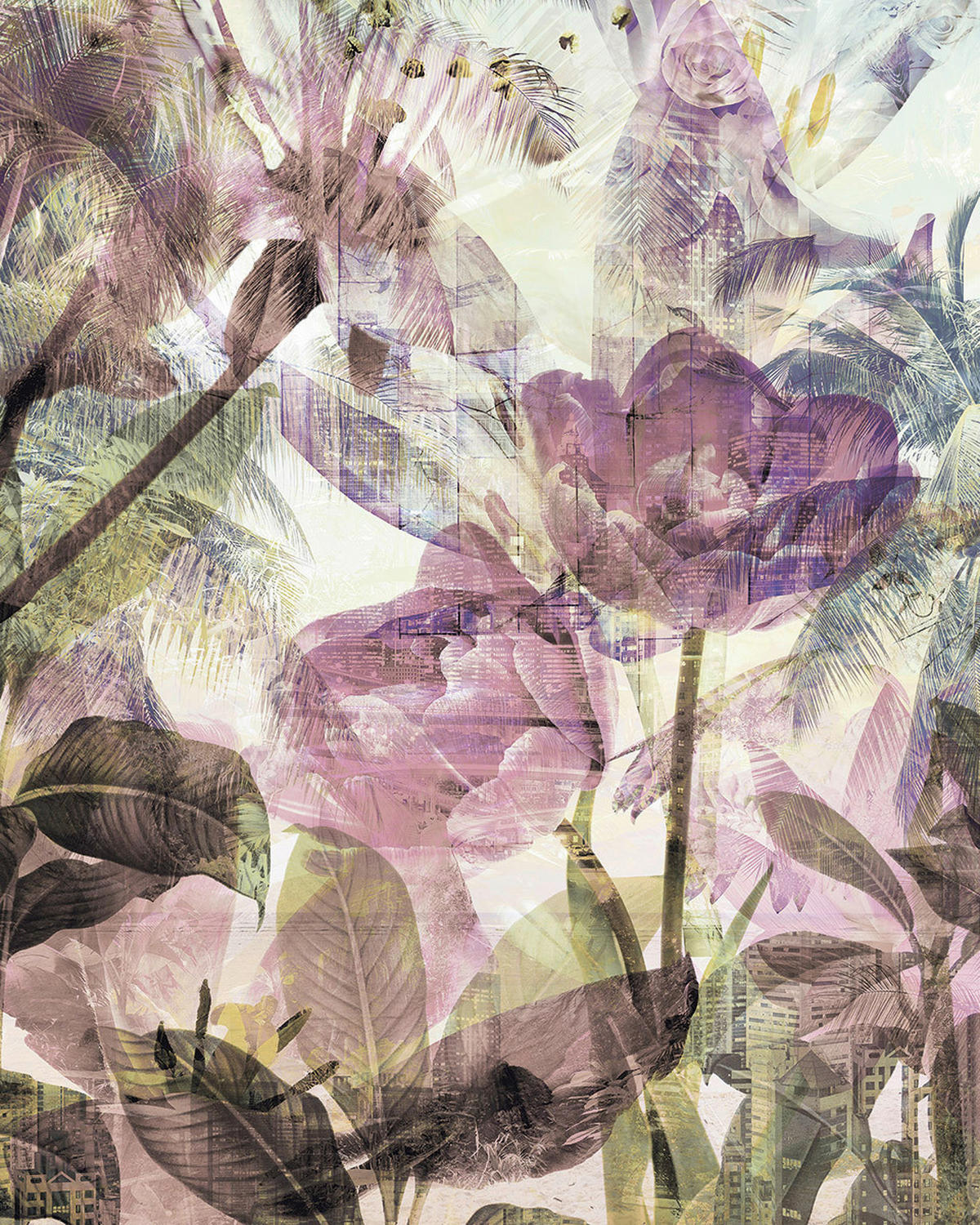 Komar Fototapete Metropical Faded B/L: ca. 200x250 cm Metropical Faded - (200,00/250,00cm) - Komar