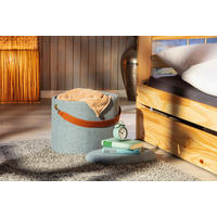 Inter Link Hocker Dilia dunkelgrau MDF B/H/T: ca. 42x36x30 cm Dilia - dunkelgrau (42,00/36,00/30,00cm) - Inter Link