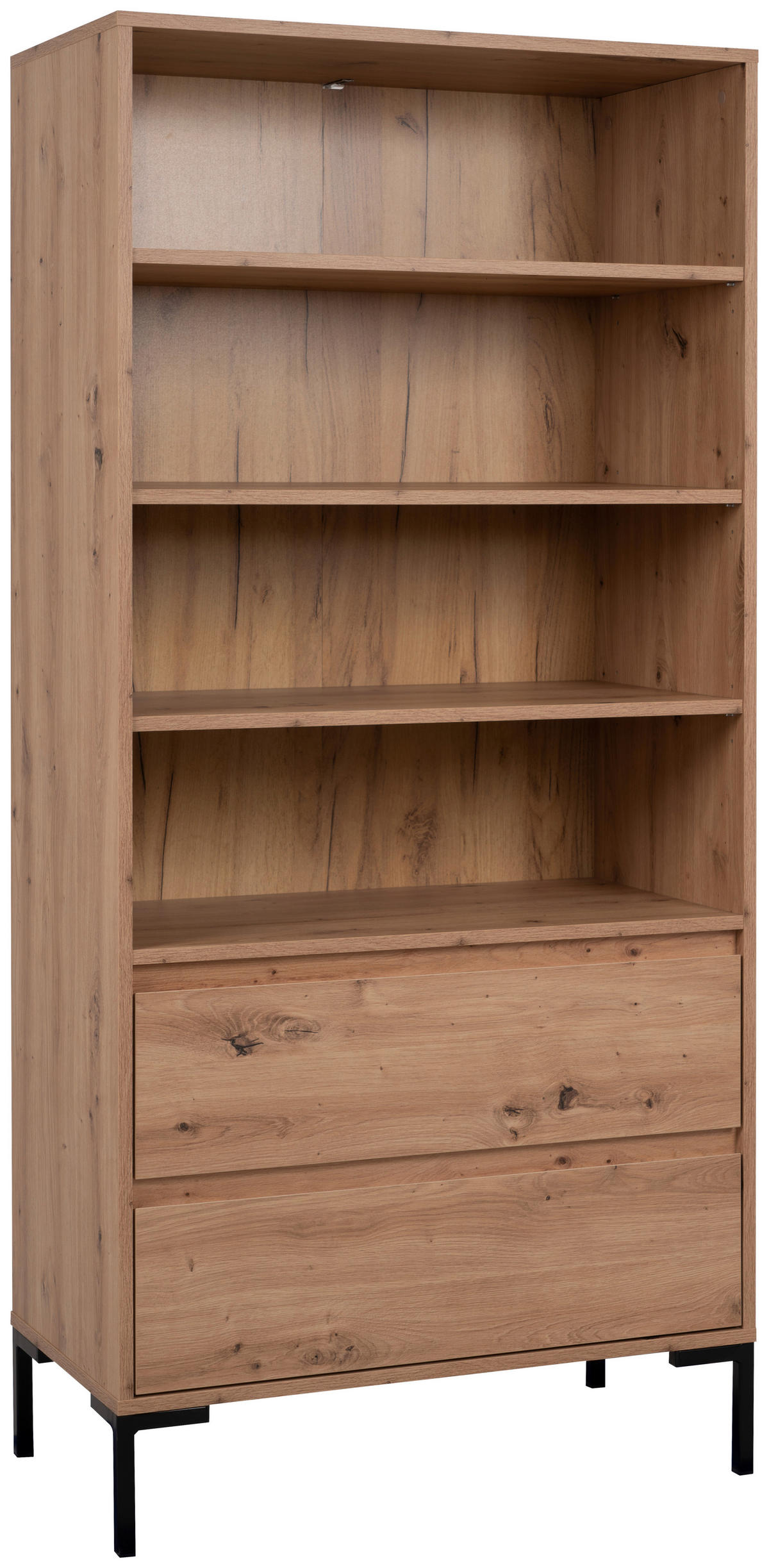 Regal Korsika Eiche Artisan Nachbildung B/H/T: ca. 78x165x40 cm Korsika - Eiche (78,00/165,00/40,00cm)