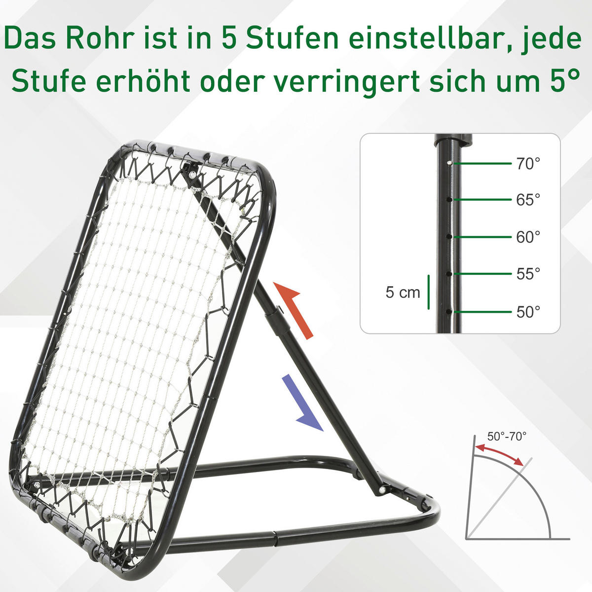 HOMCOM Rebounder schwarz B/H/T: ca. 84x84x11 cm Rebounder - schwarz (84,00/84,00/11,00cm) - HOMCOM