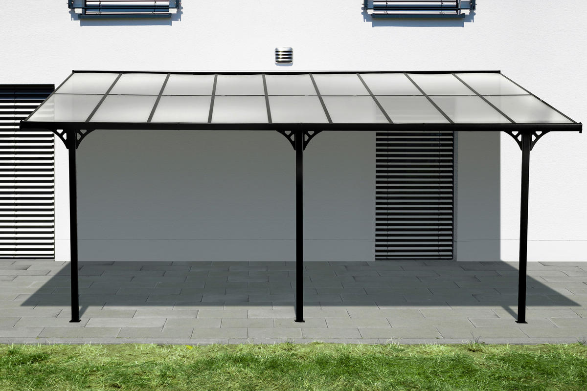 Westmann Terrassenüberdachung Bruce grau Aluminium B/H/T: ca. 556x270x300 cm Bruce - grau (556,00/270,00/300,00cm) - Westmann