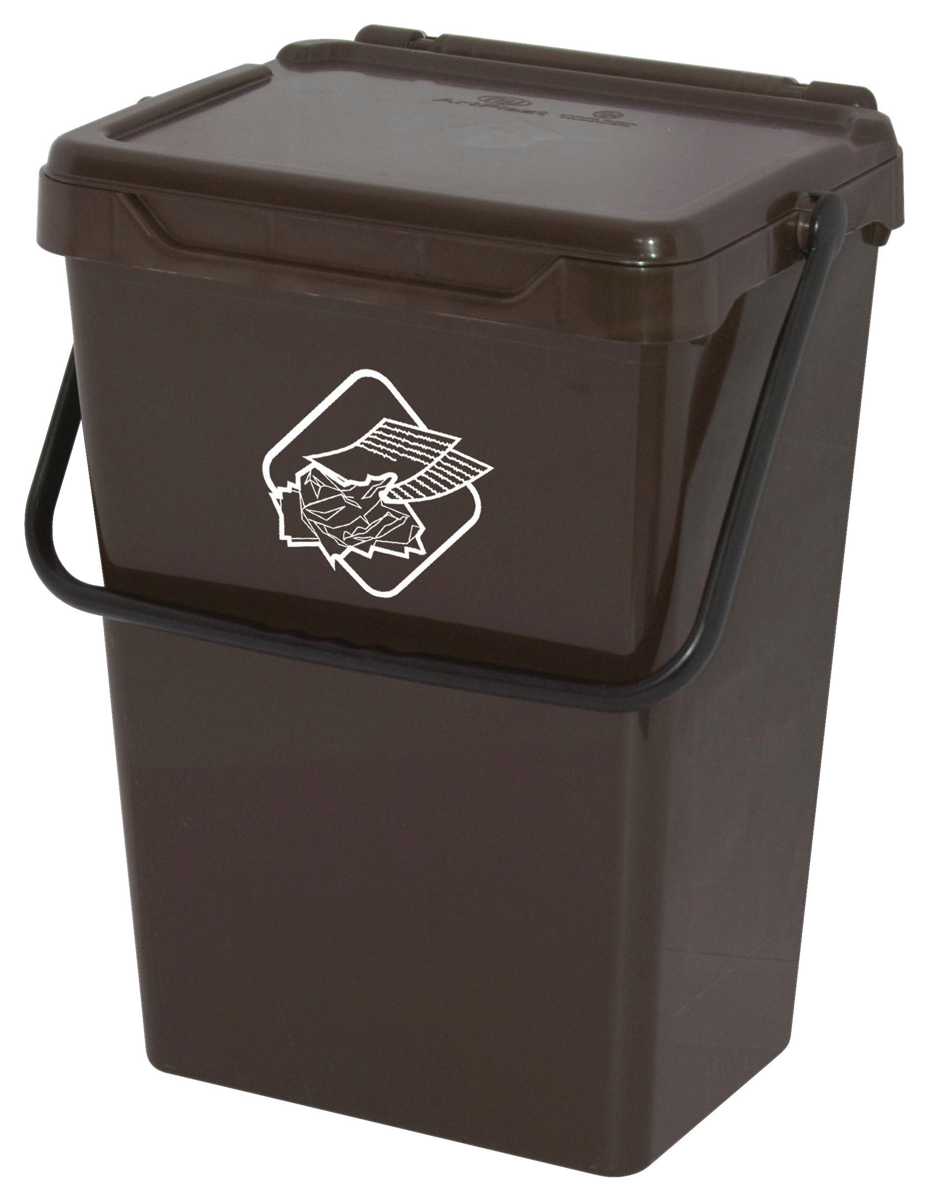 Eco-Logico Eimer braun Polypropylen B/H/L: ca. 30,5x51x40 cm Eimer 30l - braun (40,00/30,50/51,00cm) - Eco-Logico