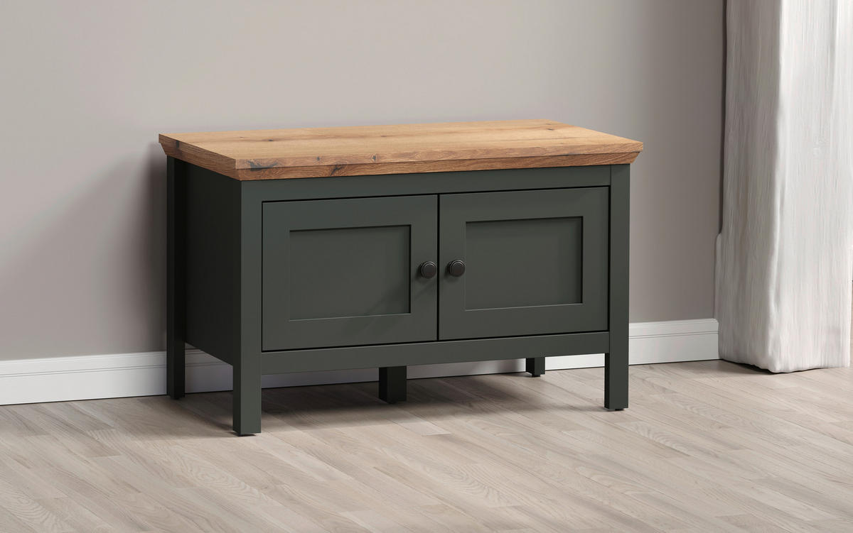 Sitzbank Stanton tannengrün Eiche Evoke Coast Nachbildung B/H/T: ca. 77x48x39 cm Stanton - Eiche/tannengrün (77,00/48,00/39,00cm)