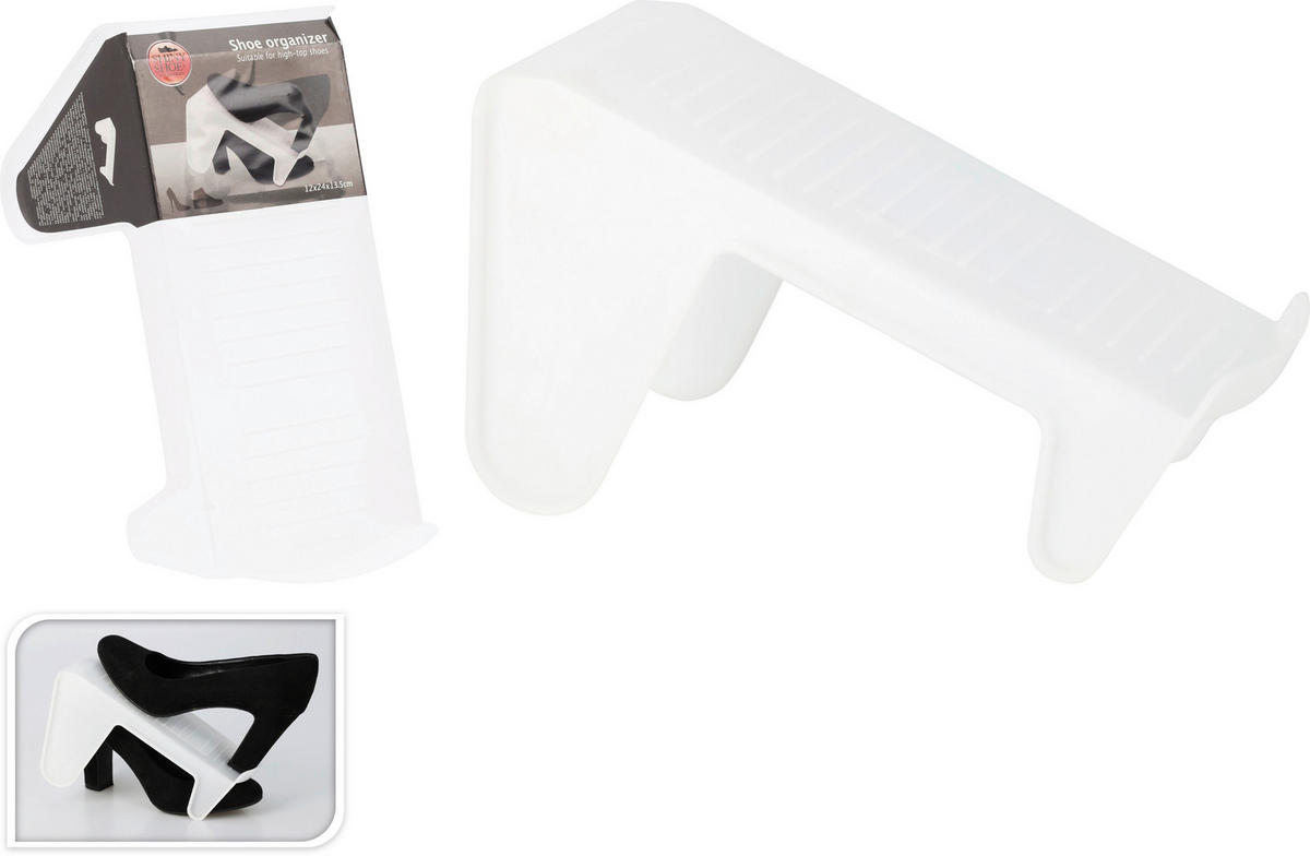 Schuhorganizer weiß Kunststoff Schuh-Organizer - weiß