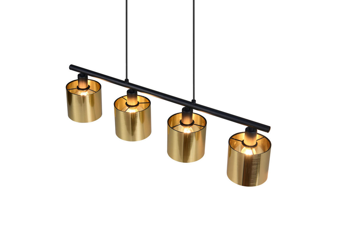 Reality Pendelleuchte Jason gold Metall B/H/T: ca. 75x15x12 cm E14 4 Brennstellen Jason - gold (75,00/15,00/12,00cm) - Reality