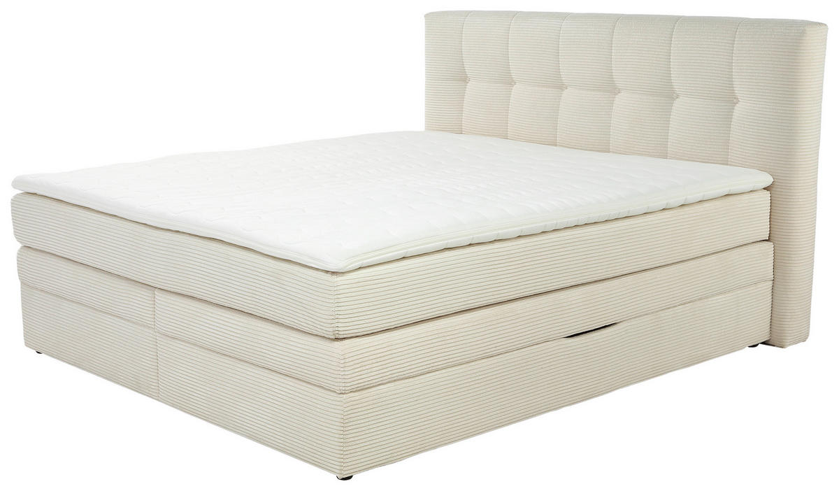 Boxspringbett  beige Liegefläche B/L: ca. 180x200 cm Amy_Boxspringbett - beige (195,00/116,00/218,00cm)