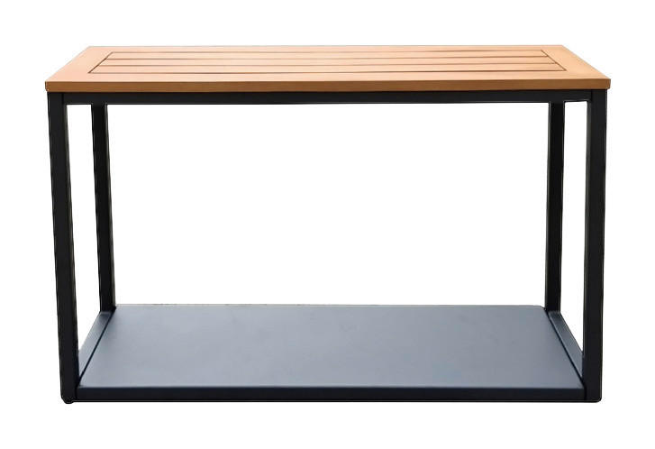 Acamp Gartentisch Oslo anthrazit Aluminium B/H/T: ca. 49x45x49 cm Oslo - natur/anthrazit (49,00/45,00/49,00cm) - Acamp