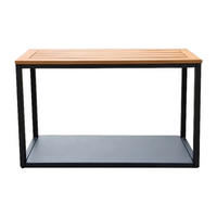 Acamp Gartentisch Oslo anthrazit Aluminium B/H/T: ca. 49x45x49 cm Oslo - natur/anthrazit (49,00/45,00/49,00cm) - Acamp