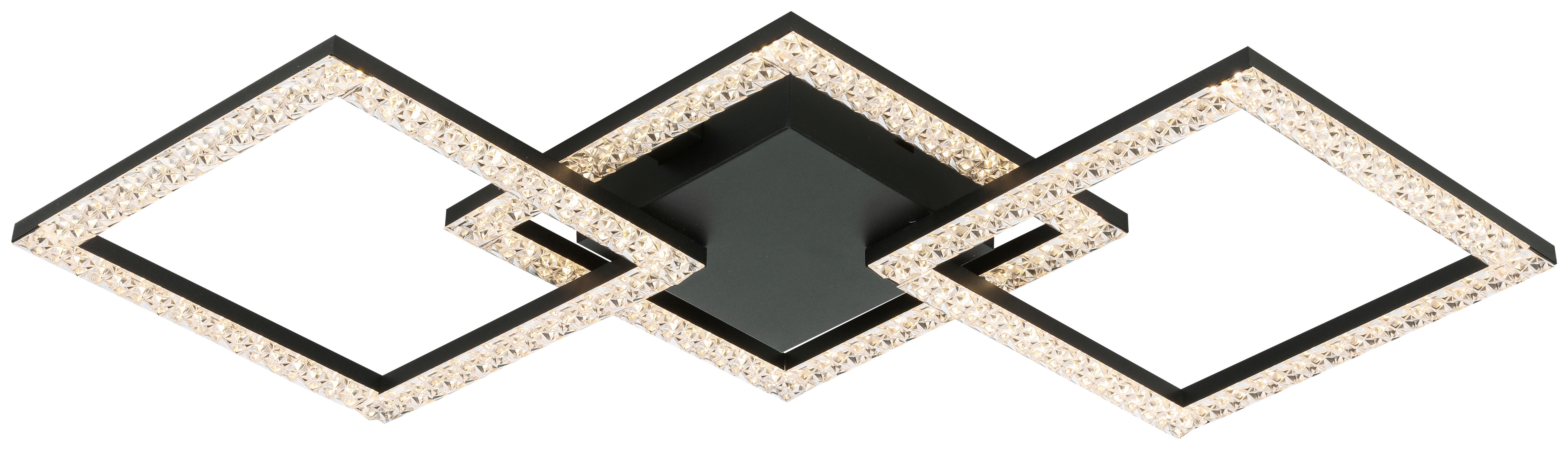 Deckenleuchte schwarz Kunststoff B/H/L: ca. 29x8x64 cm LED-Deckenleuchte_Lux - schwarz (64,00/29,00/8,00cm)