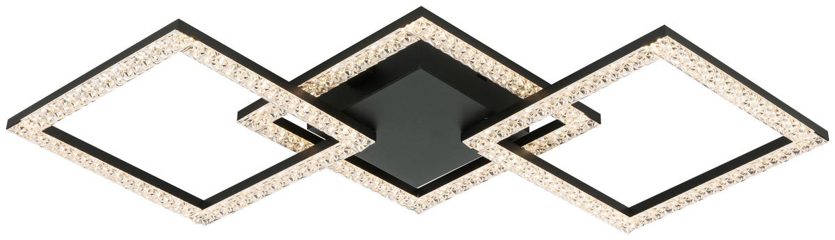 Deckenleuchte schwarz Kunststoff B/H/L: ca. 29x8x64 cm LED-Deckenleuchte_Lux - schwarz (64,00/29,00/8,00cm)