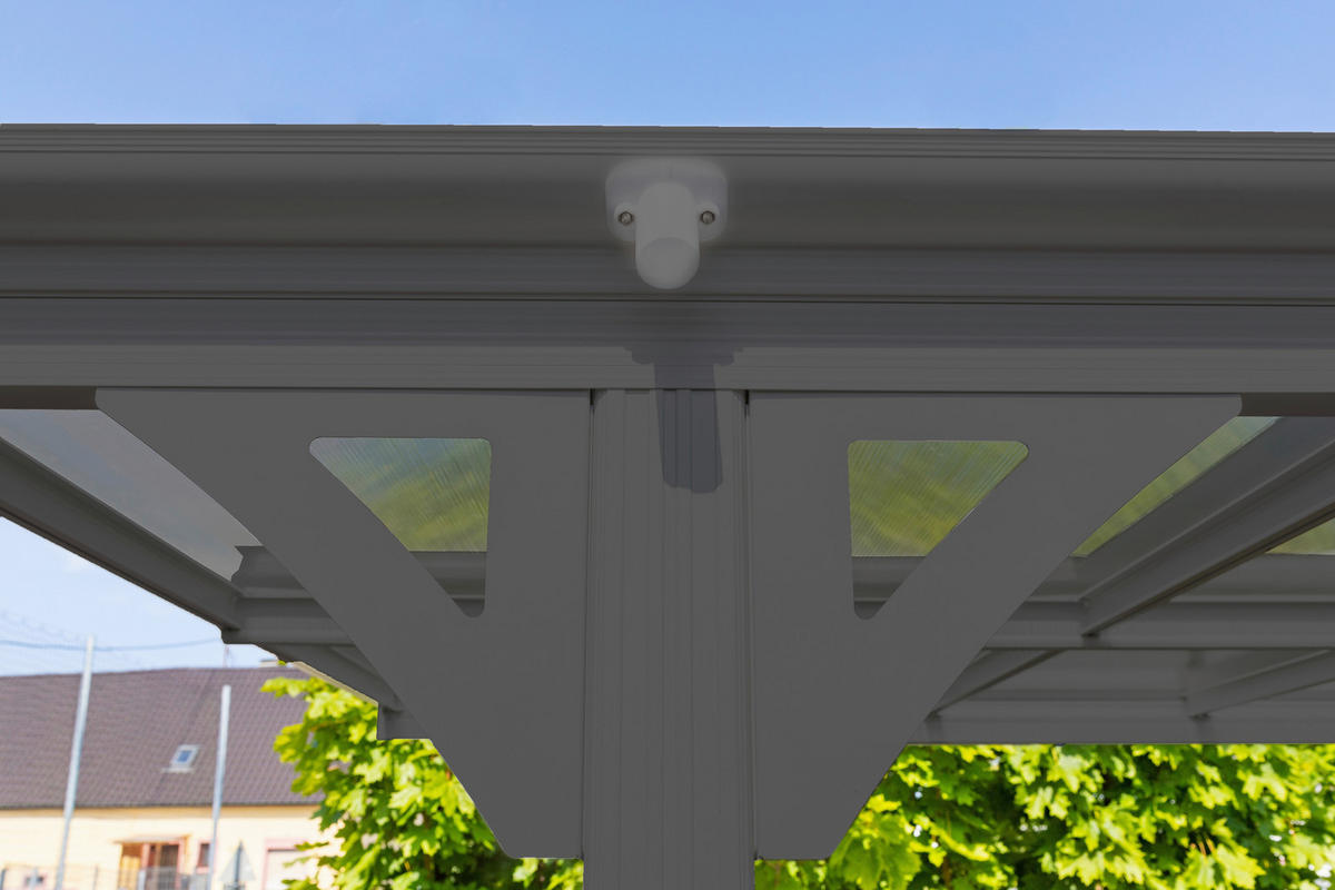 Westmann Carport 17m² B/H/T: ca. 300x220x576 cm 17m² - anthrazit (300,00/220,00/576,00cm) - Westmann