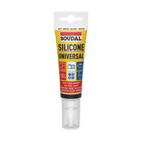 Soudal Silikon weiß ca. 0,08 l Universal-Tube_Silikon 80ml weiß - weiß (80ml) - Soudal