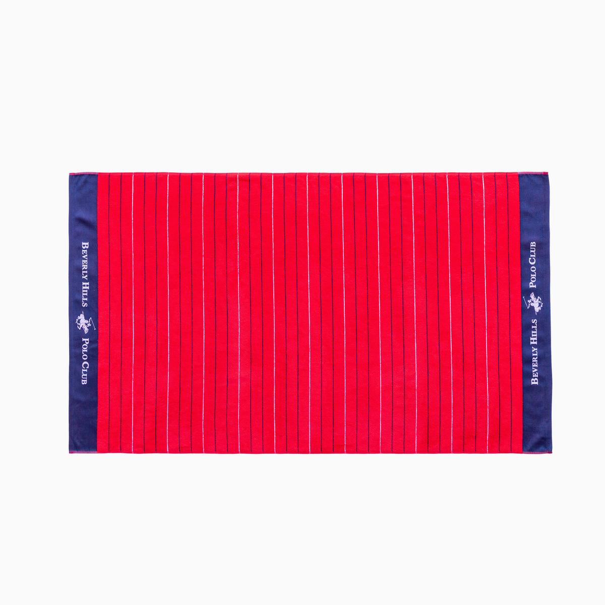 Strandtuch POLO CLUB rot Baumwolle B/L: ca. 90x160 cm POLO CLUB - blau/rot (90,00/160,00cm) - POLO CLUB