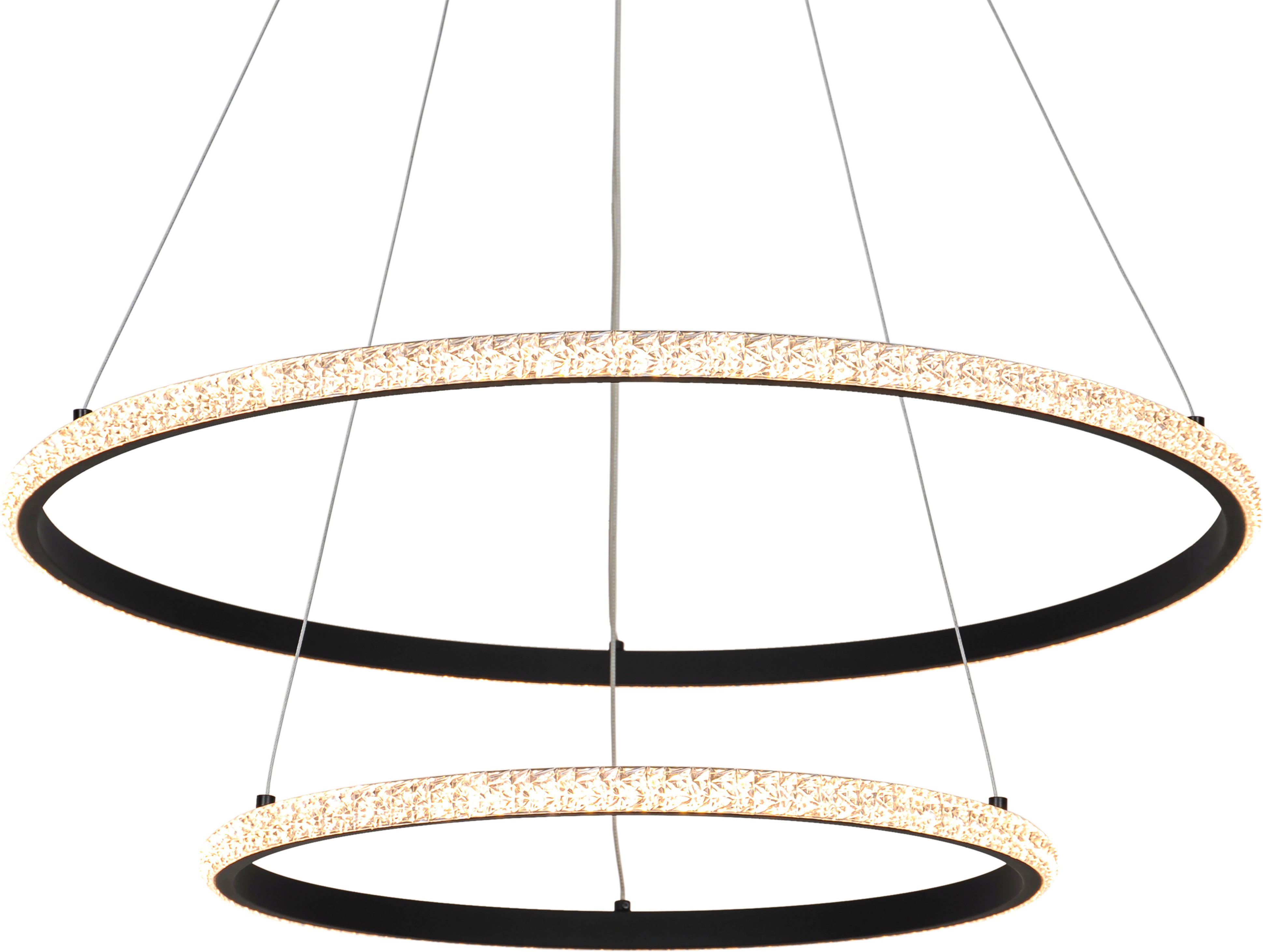 Thumbnail - POCOline LED-Pendelleuchte schwarz Metall Acryl H/D: ca. 120x60 cm