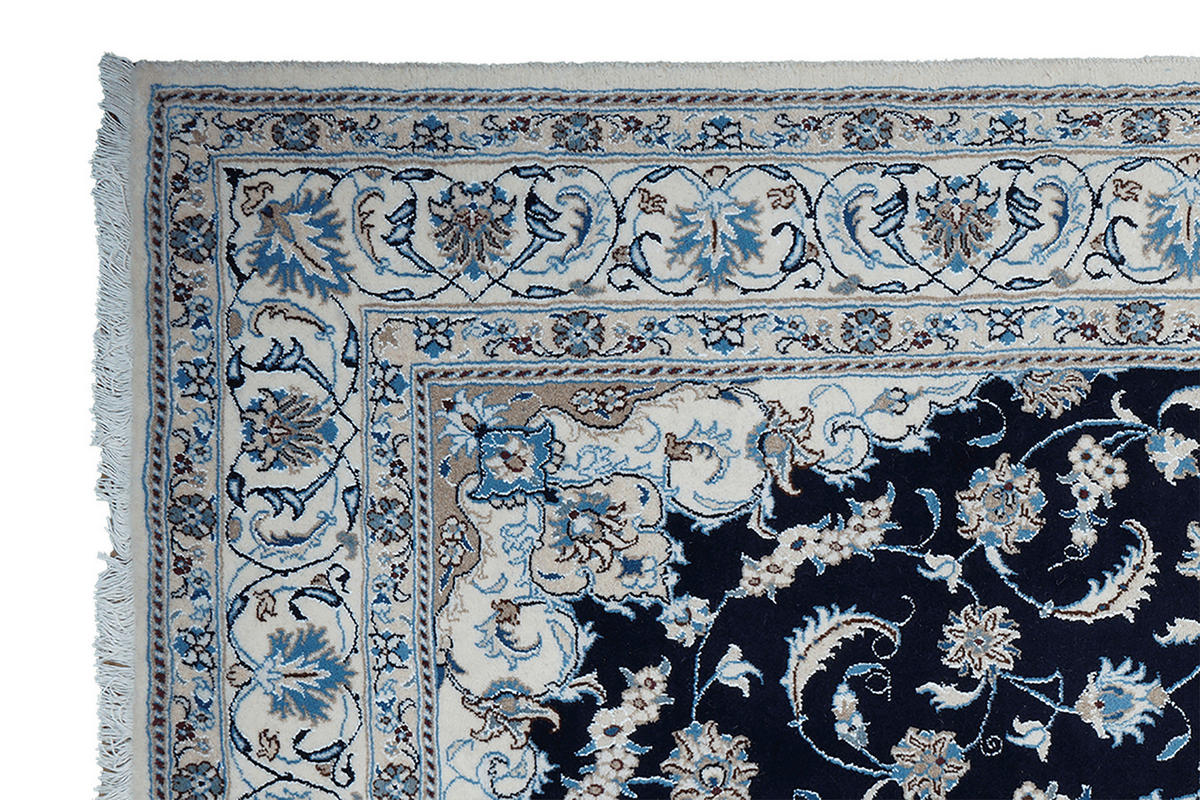 PersaTepp Teppich Nain 12La beige B/H/L: ca. 196x1x298 cm Nain 12La - blau/beige (298,00/196,00/1,00cm) - PersaTepp