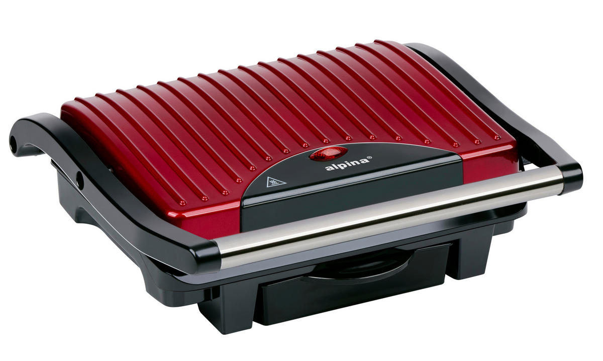 Kontaktgrill rot B/H/L: ca. 11,5x29,5x32,5 cm Kontaktgrill - rot/schwarz (32,50/11,50/29,50cm)