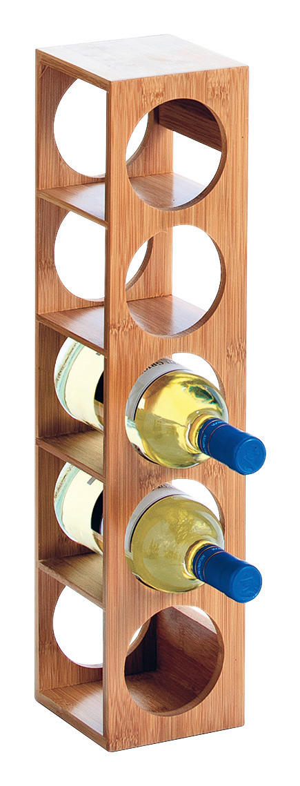 Zeller Weinregal für 5 Flaschen natur Bambus B/H/L: ca. 12,5x53x13,5 cm Weinregal_5_Flaschen - natur (13,50/12,50/53,00cm) - Zeller