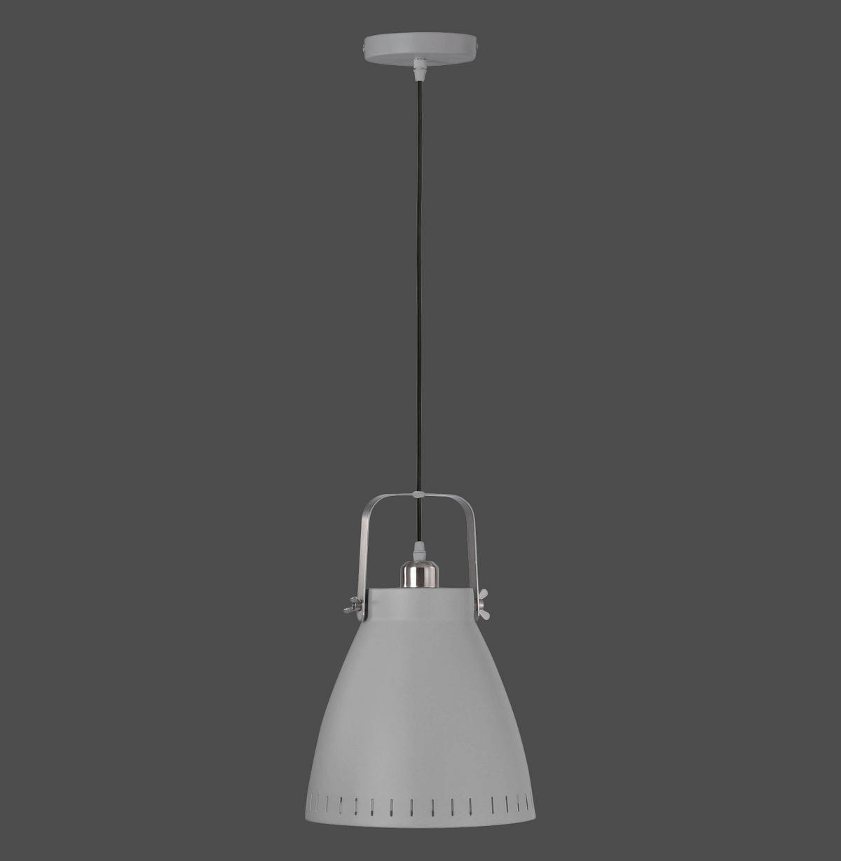 Just Light Pendelleuchte PN11059-15 grau Stahl B/H/L: ca. 22x120x22 cm E27 1 Brennstellen EVA - grau (22,00/22,00/120,00cm) - Just Light