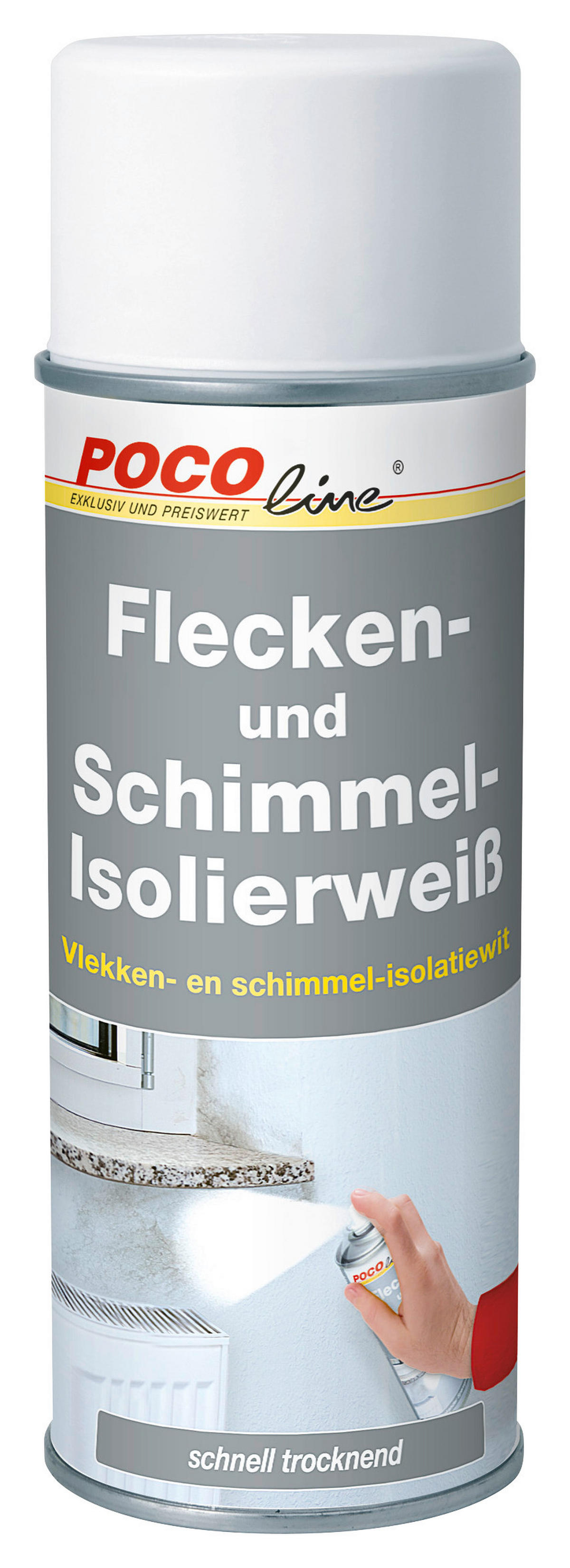POCOline Flecken und Schimmel-Isolierweiß weiß ca. 0,4 l Flecken-/Schimmel-Isolierweiß 400ml - weiß (400ml) - POCOline
