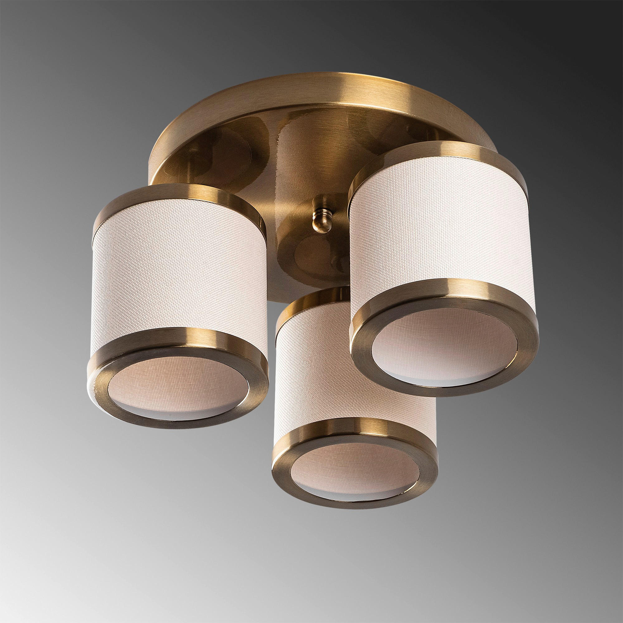 Opviq Deckenleuchte Way bronze Metall B/H/T/L/D: ca. 40x22x40x40x40 cm E27 3 Brennstellen Way - bronze (40,00/40,00/22,00cm) - Opviq