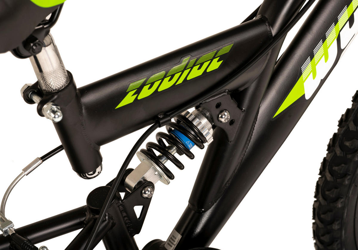 WYLD Kinder-Mountainbike Zodiac ZODIAC 20 Zoll Rahmenhöhe 31 cm 6 Gänge schwarz schwarz ca. 20 Zoll Zodiac - schwarz - WYLD