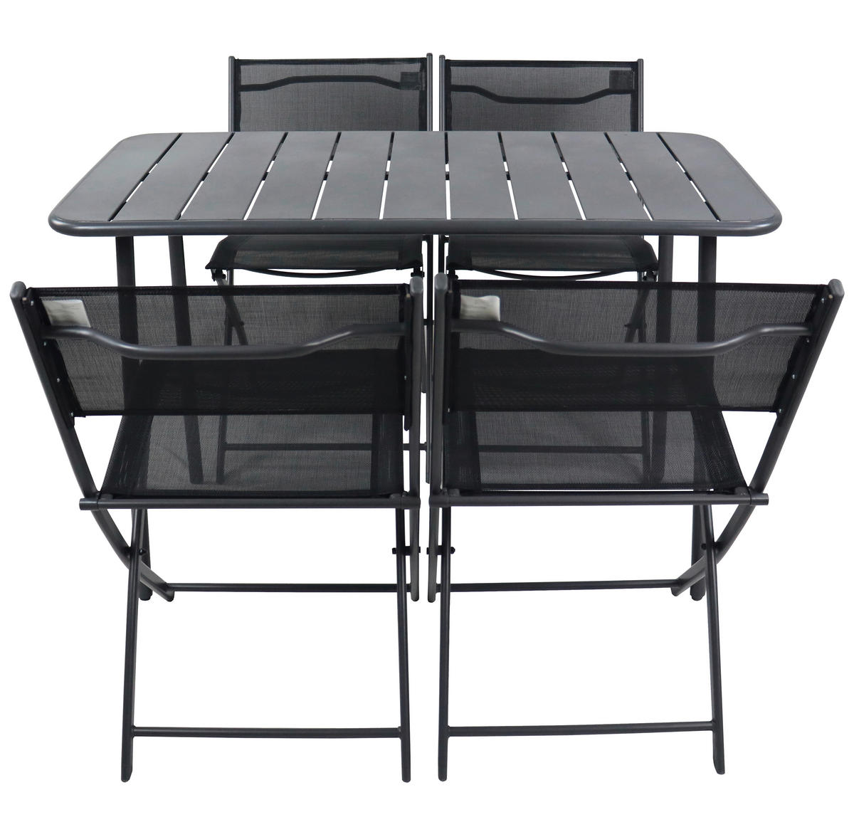 VCM Gartensitzgruppe Sumila schwarz Stahl B/H/L: ca. 45x79x46 cm Sumila - schwarz (46,00/45,00/79,00cm) - VCM