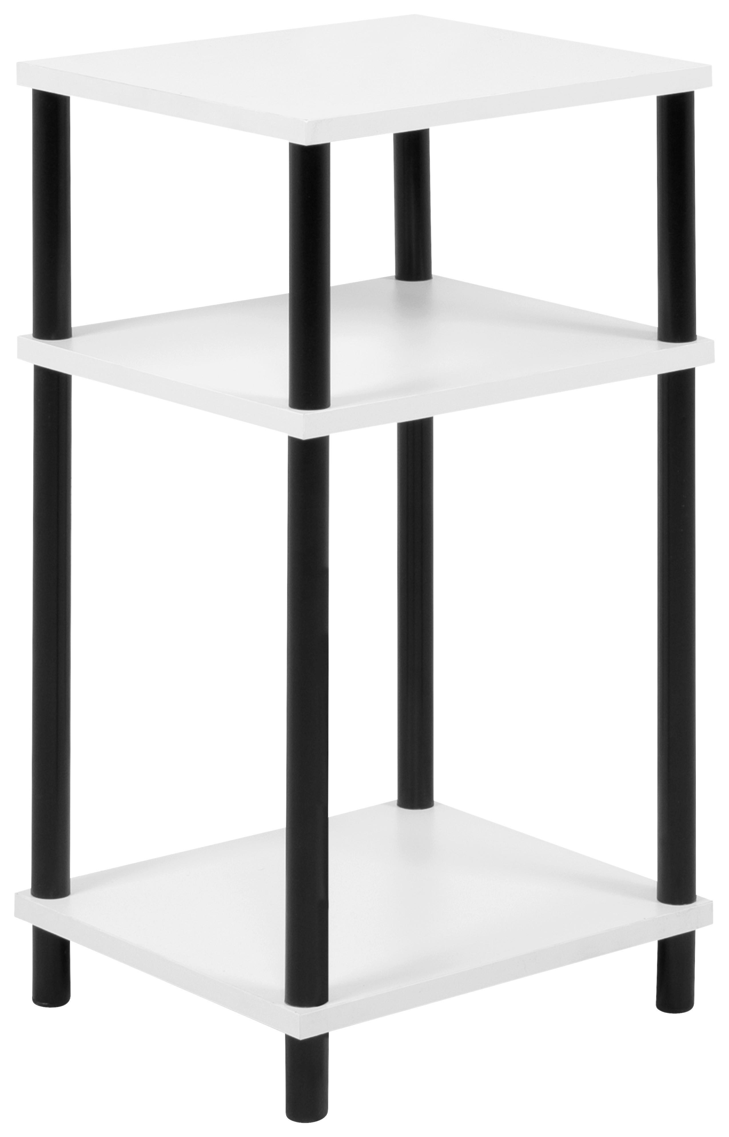 Telefontisch Tobi B/H/T: ca. 34x60x30 cm Tobi - weiß/schwarz (34,00/60,00/30,00cm)