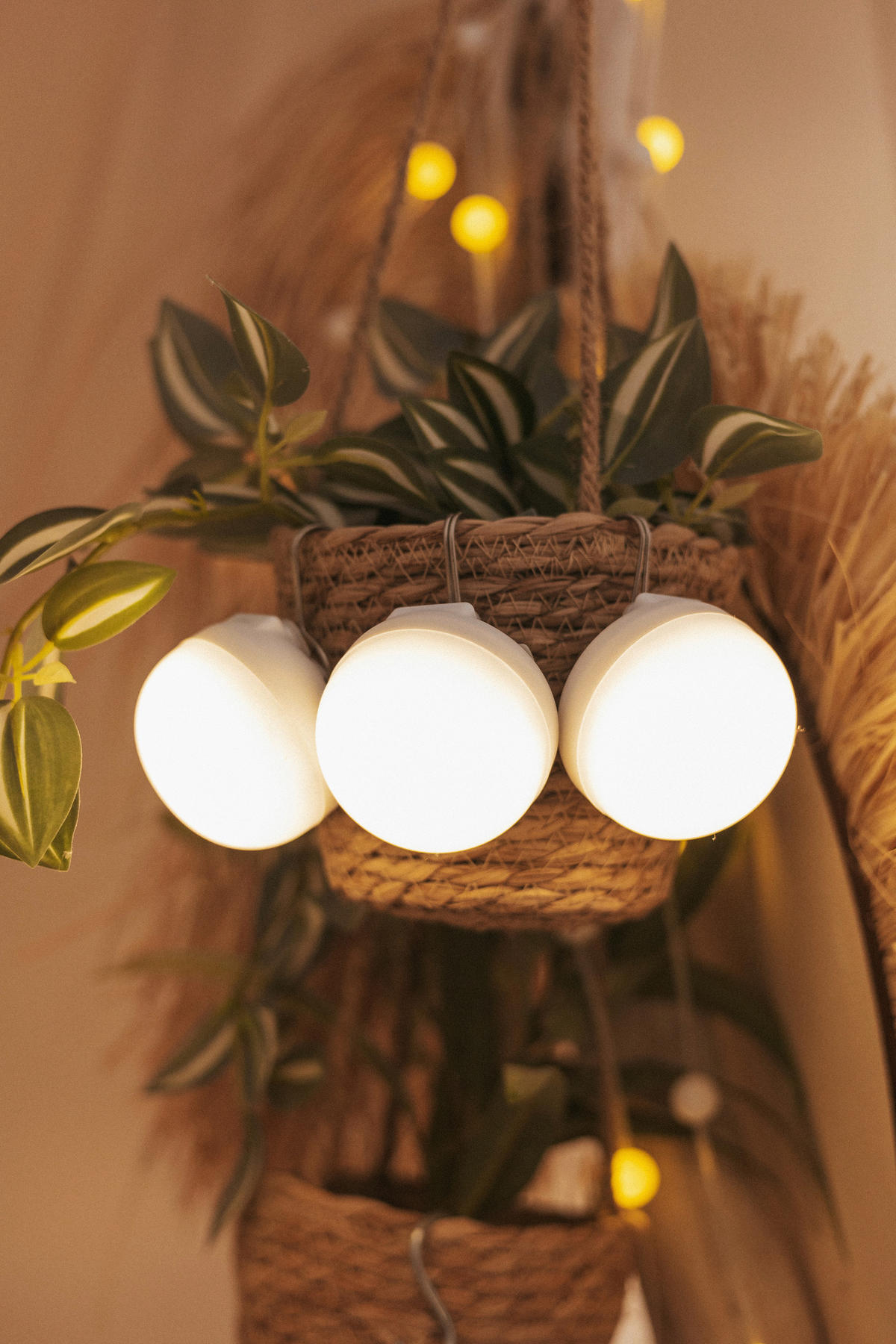NewGarden LED-Außendekoleuchte weiß B/H/L: ca. 6,5x6x6,5 cm 3.0 Brennstellen CHERRY MINI 3ER PACK - weiß (6,50/6,50/6,00cm) - NewGarden