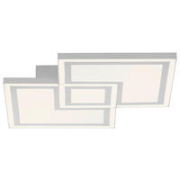 Just Light LED-Deckenleuchte BEDGING 14880-16 weiß Kunststoff Eisen B/H/T: ca. 40x5,6x40 cm 2 Brennstellen BEDGING - weiß (40,00/5,60/40,00cm) - Just Light