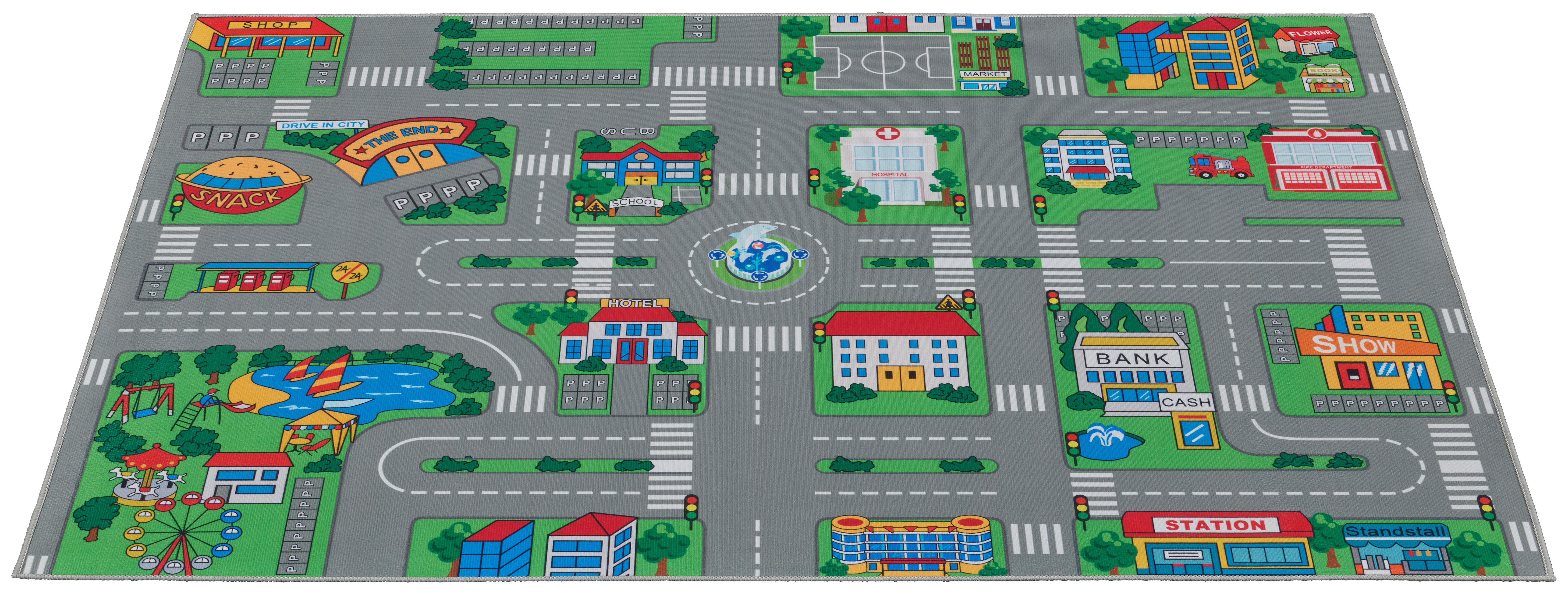 Thumbnail - Kinderteppich City Multi B/L: ca. 100x150 cm
