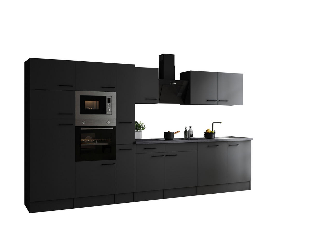 Küchenblock Oliver B/H/T: ca. 370x205x60 cm Oliver - granit/grau (370,00/205,00/60,00cm) - Respekta