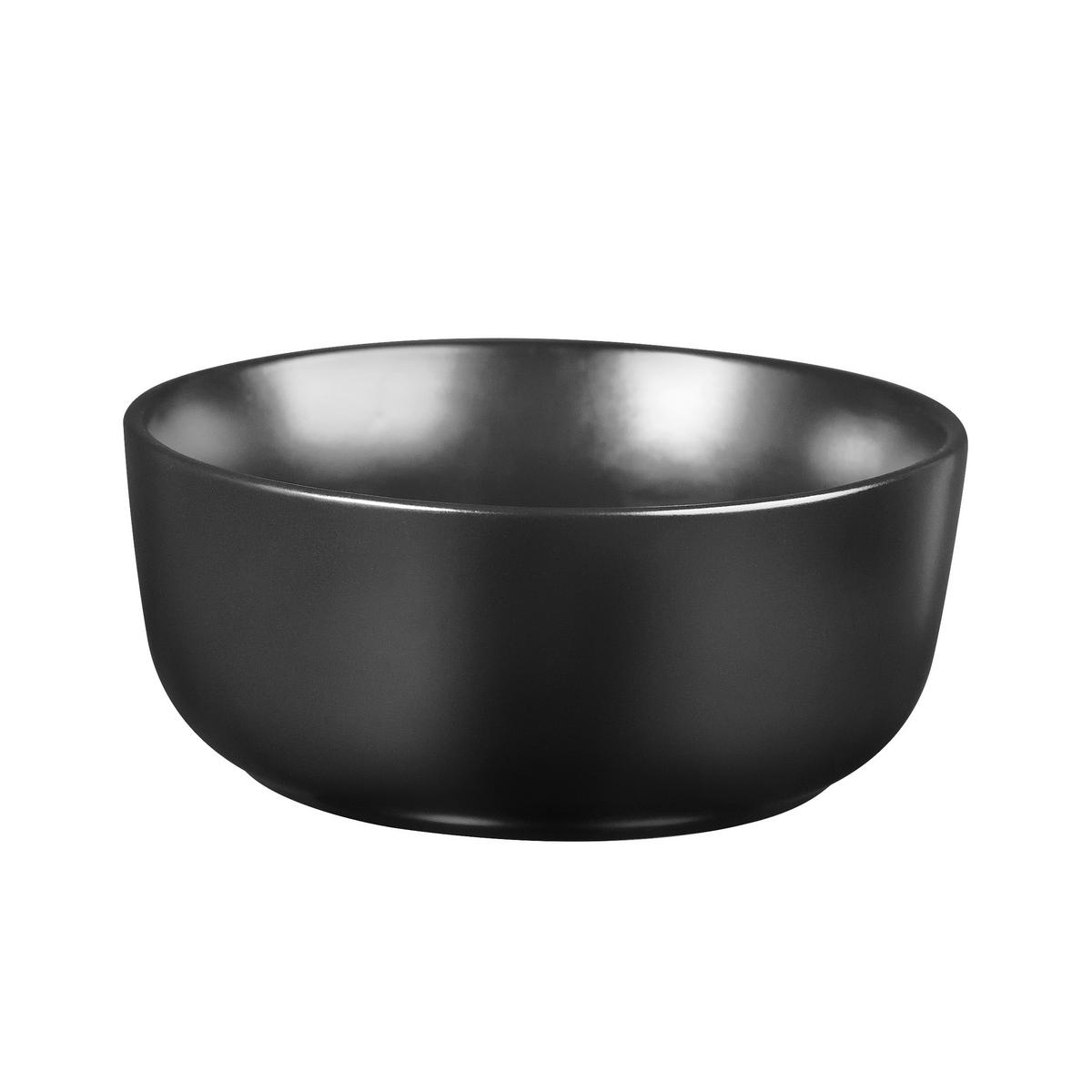 BERGNER Schüsselset CHARCOAL schwarz Steingut B/H/L: ca. 15,5x11,3x15,1 cm CHARCOAL - schwarz (15,10/15,50/11,30cm) - BERGNER