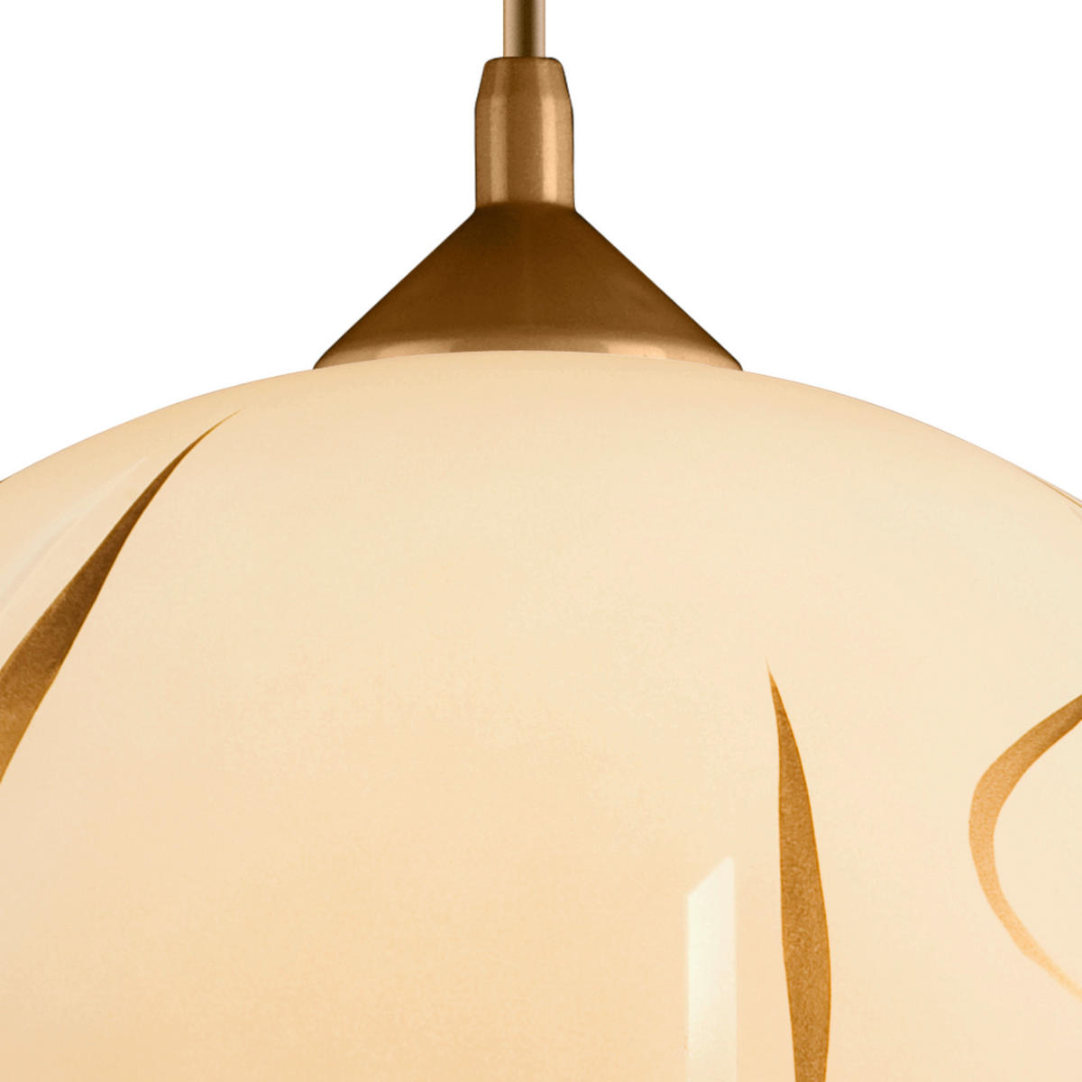 Lamkur Pendelleuchte MARCY 28033 gold Glas H/L: ca. 70x30 cm E27 1 Brennstellen Marcy - gold (30,00cm) - Lamkur