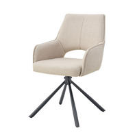 Drehstuhl JANA, 2er Set creme schwarz Webstoff B/H/T: ca. 57x91x64 cm JANA, 2er Set - creme/schwarz (57,00/91,00/64,00cm) - xonox.home