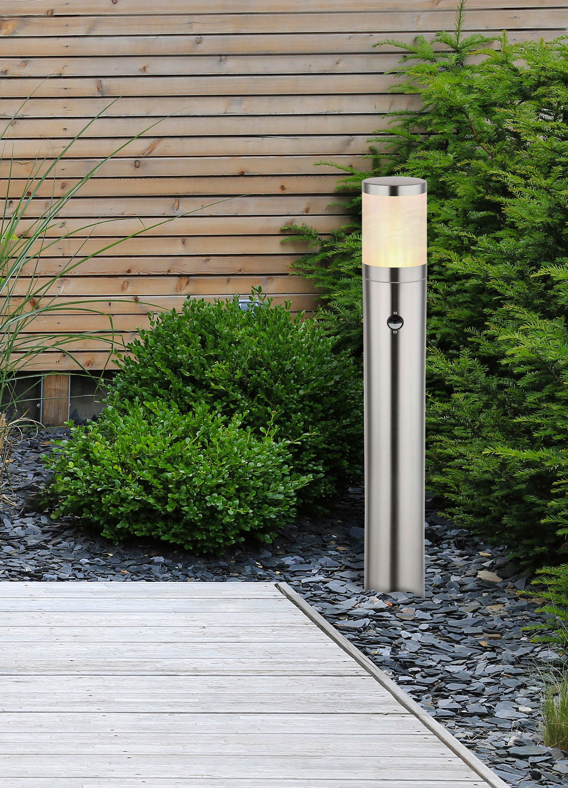 Außenleuchte silber H/D: ca. 80x14 cm XELOO - silber (14,00/80,00cm) - GLOBO