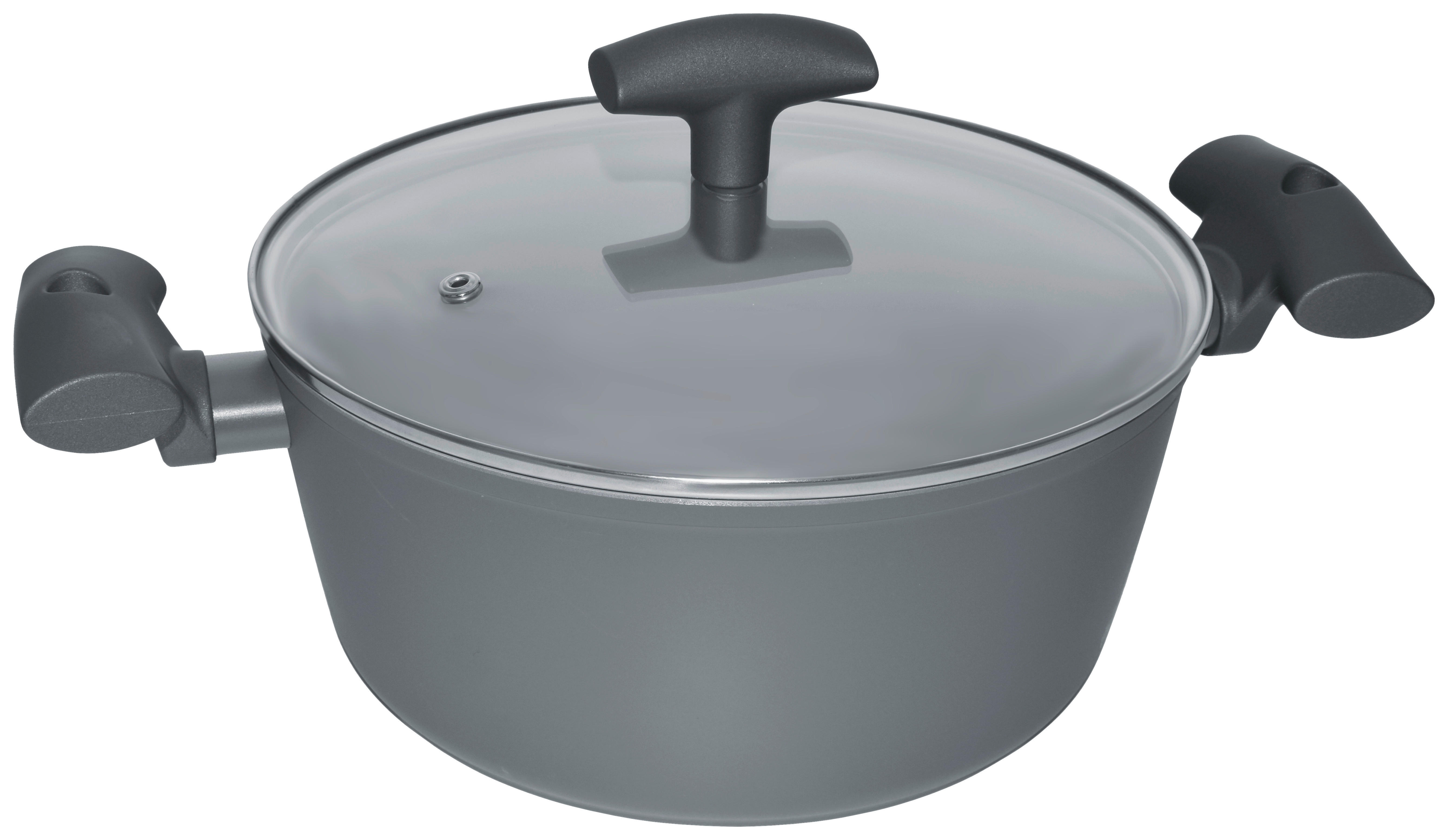 MICHELINO Topf grau Aluminium Fleischtopf_New_Nora 28cm - grau - MICHELINO