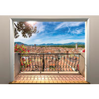 Komar Fototapete Balcony B/L: ca. 368x248 cm Balcony - (368,00/248,00cm) - Komar