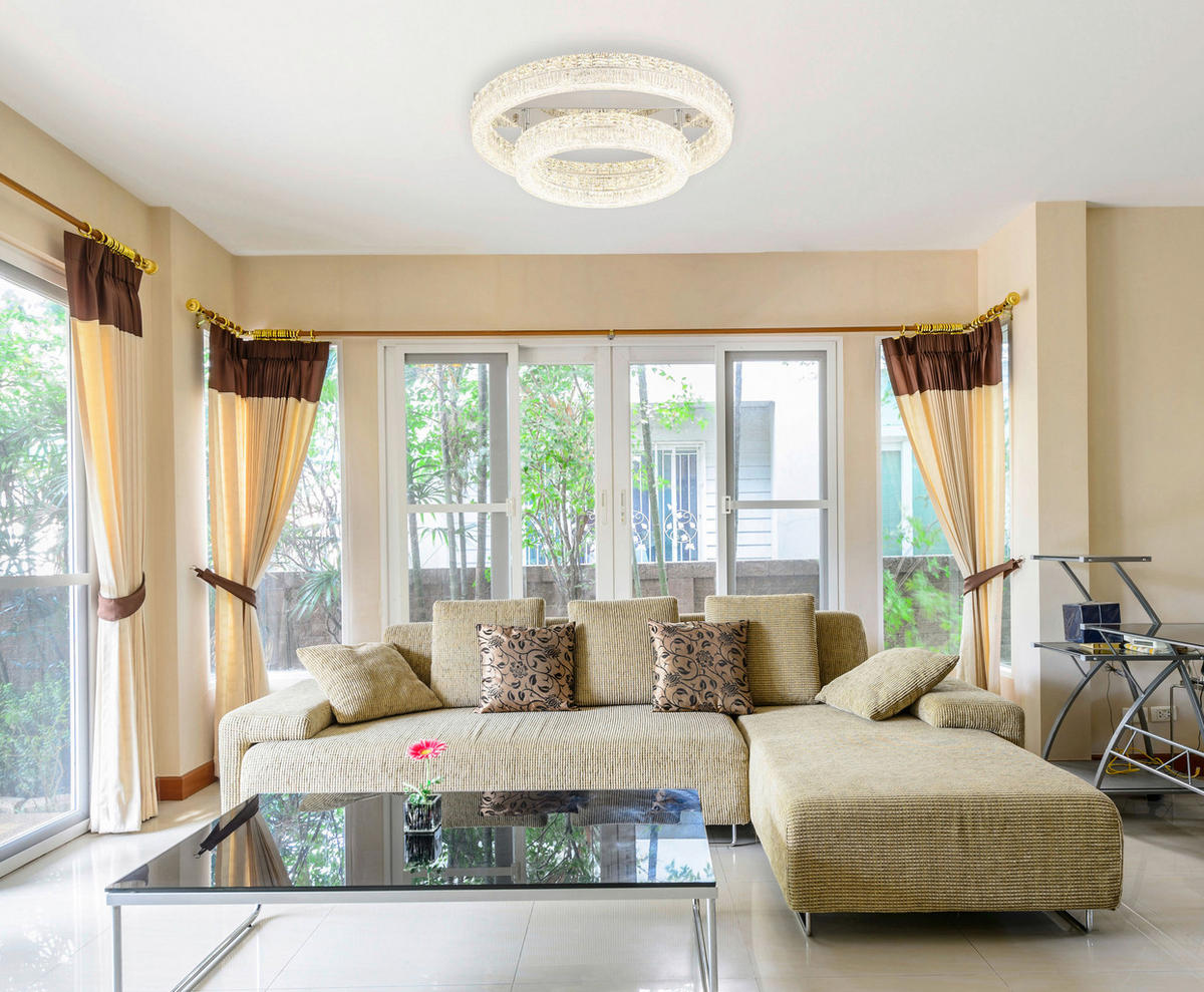 GLOBO Deckenleuchte klar Chrom Metall Glas Acryl H/D: ca. 19,5x60 cm 1 Brennstellen Laurel - klar/Chrom (60,00/19,50cm) - GLOBO