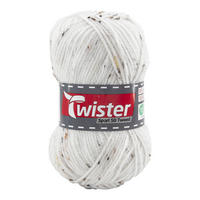 Handstrickgarn Tweed weiß L: ca. 15000 cm Tweed - weiß (15000,00cm) - Twister