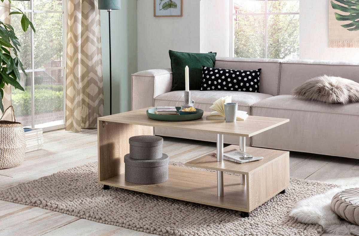 Couchtisch braun B/H/T: ca. 105x48x60 cm Couchtisch - braun (105,00/48,00/60,00cm) - Wohnling