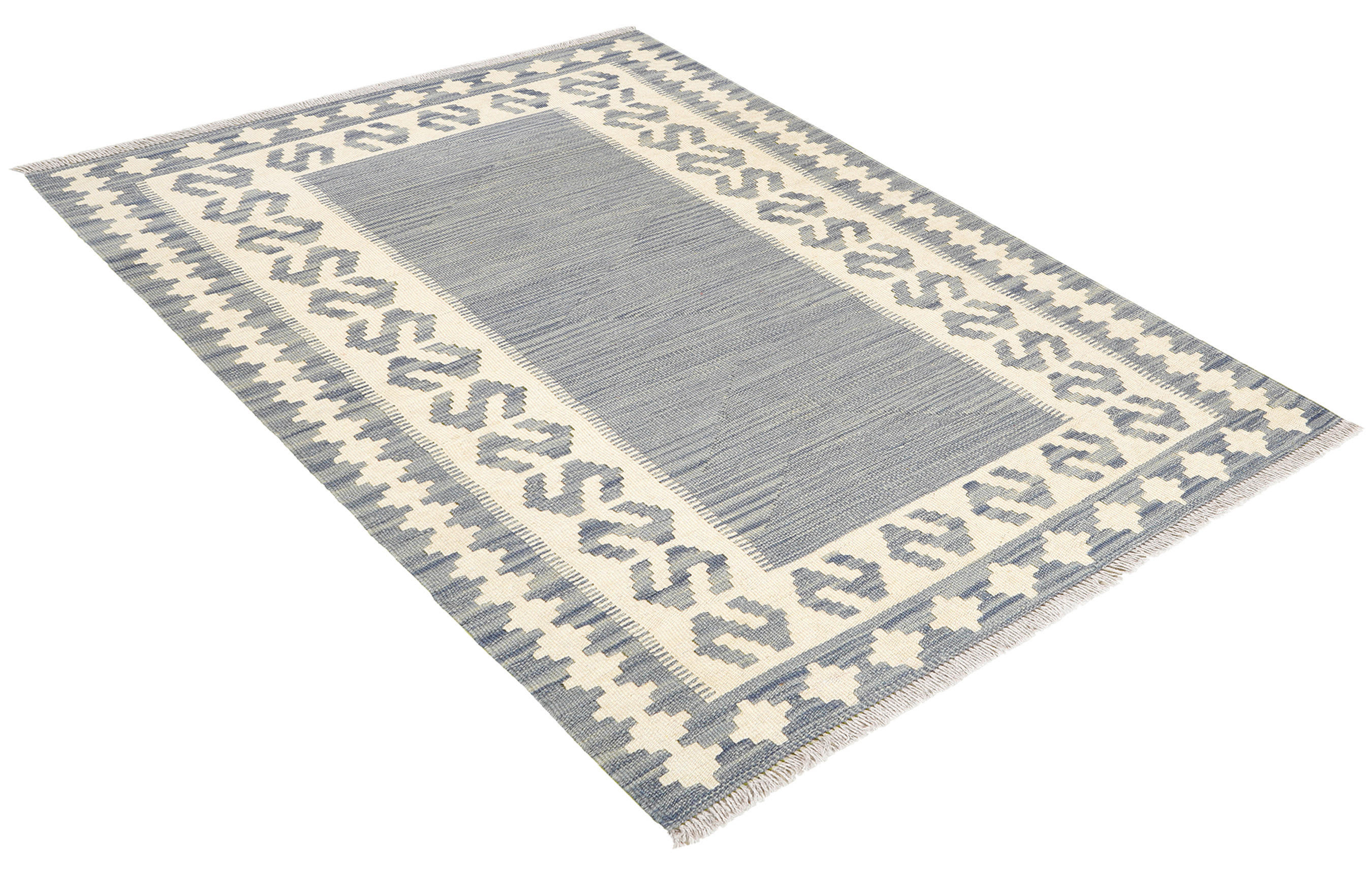 PersaTepp Teppich Kelim Gashgai grau B/H/L: ca. 103x1x148 cm Kelim Gashgai - beige/grau (148,00/103,00/1,00cm) - PersaTepp