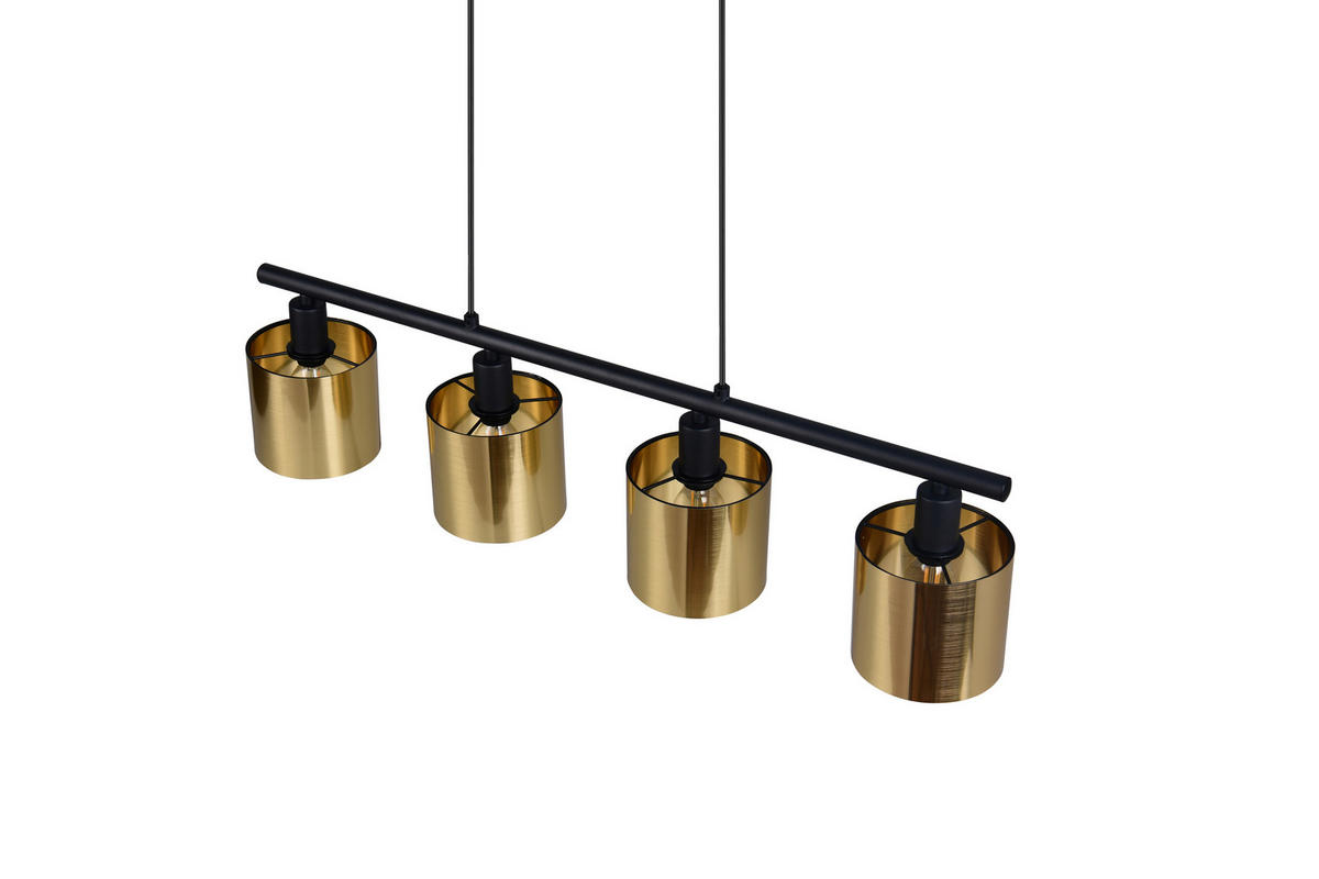 Reality Pendelleuchte Jason gold Metall B/H/T: ca. 75x15x12 cm E14 4 Brennstellen Jason - gold (75,00/15,00/12,00cm) - Reality