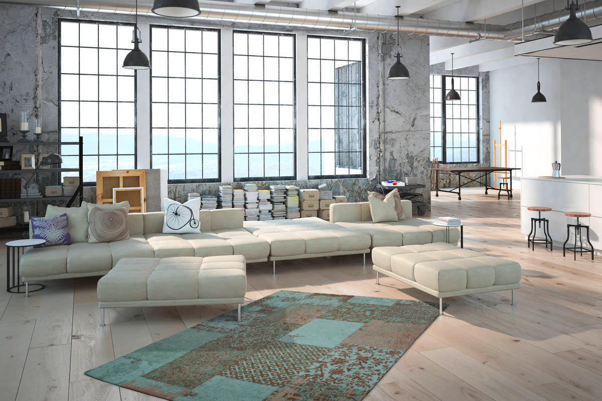 360Living Teppich Symphony türkis B/L: ca. 200x290 cm Symphony - türkis (200,00/290,00cm) - 360Living