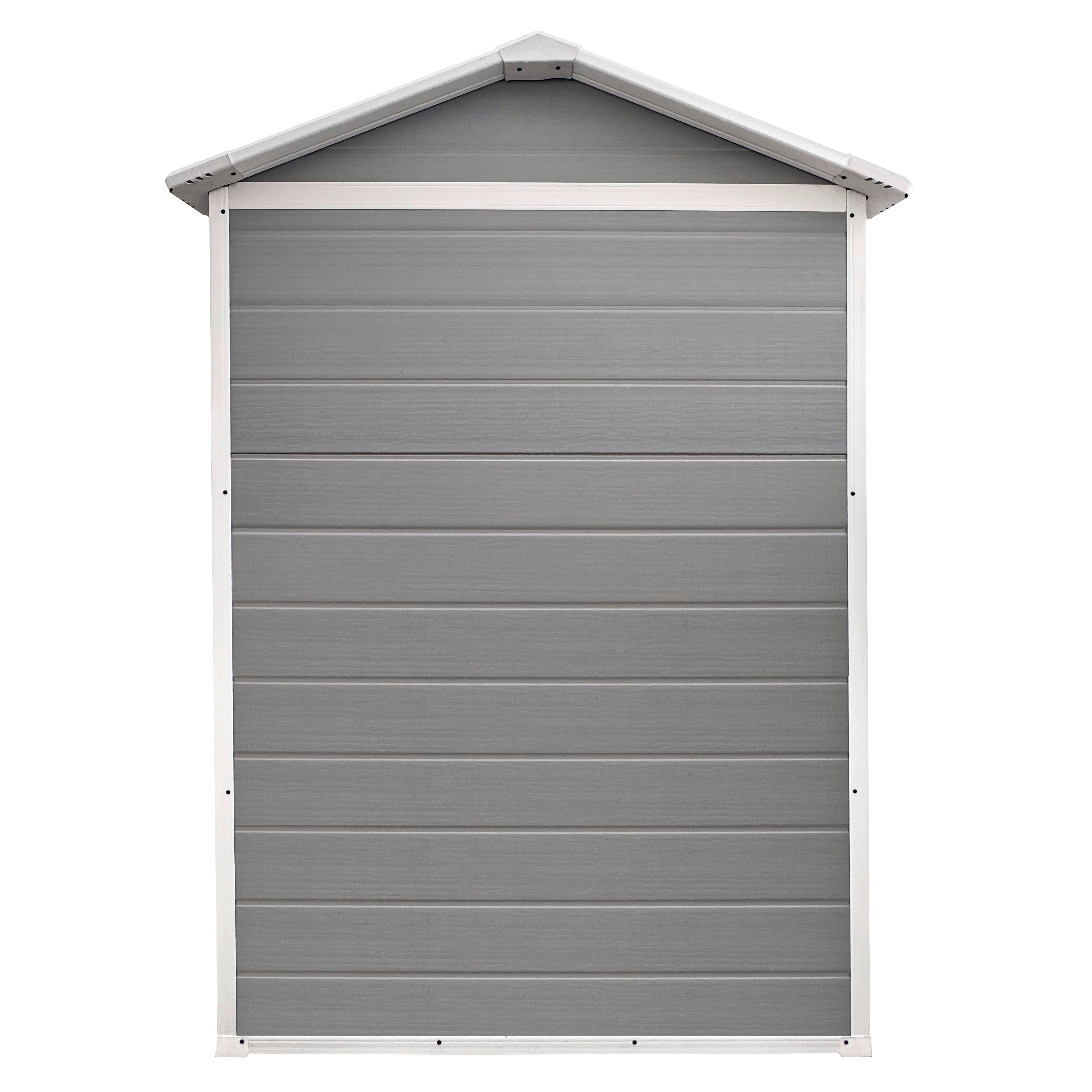 POCOline Gartenhaus Basic grau Basic - weiß/grau - POCOline