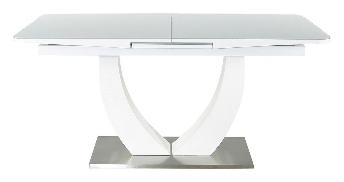 Esstisch  weiß Hochglanz B/H/T: ca. 160x76x90 cm Ulm_Esstisch - weiß (160,00/76,00/90,00cm)