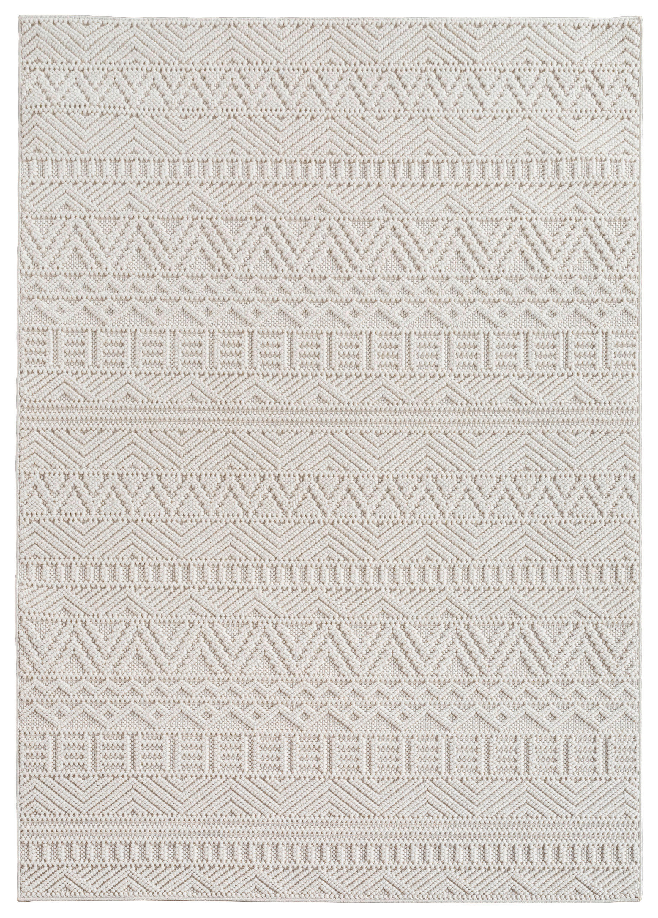 Ayyildiz Kurzflorteppich HELIX creme B/H/L: ca. 160x0,7x230 cm HELIX - creme (230,00/160,00/0,70cm) - Ayyildiz