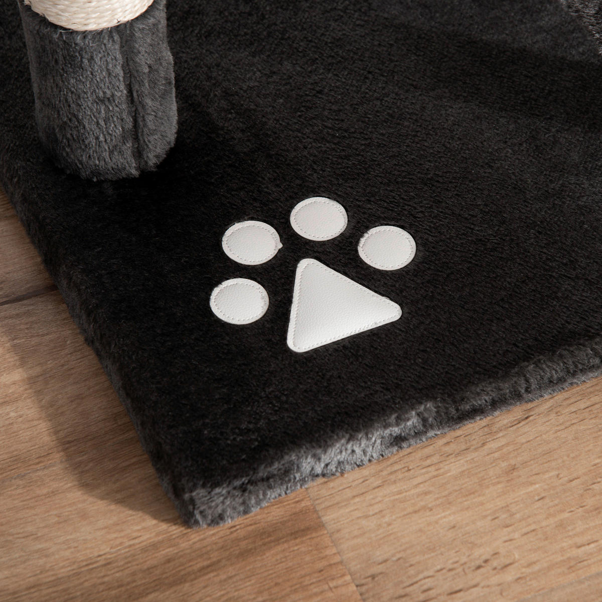 PawHut Kratzbaum dunkelgrau Spanplatte B/H/L: ca. 45x260x60 cm Kratzbaum - dunkelgrau (60,00/45,00/260,00cm) - PawHut