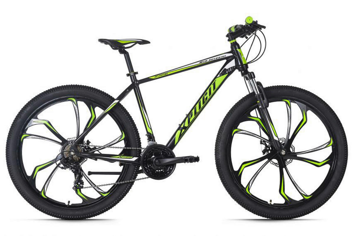 KS-Cycling Mountainbike Xplicit Hardtail Xplicit 27,5 Zoll Rahmenhöhe 46 cm 21 Gänge schwarz schwarz ca. 27,5 Zoll Xplicit - schwarz/grün - KS-Cycling