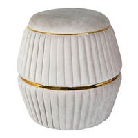 360 Living Hocker Doric 200 taupe gold H/D: ca. 53x51,5 cm Doric 200 - gold/taupe (51,50/53,00cm) - 360 Living