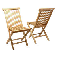 VCM Klappstuhl-Set Nosala natur Holz B/H/T: ca. 46x89x62 cm Nosala - natur (46,00/89,00/62,00cm) - VCM